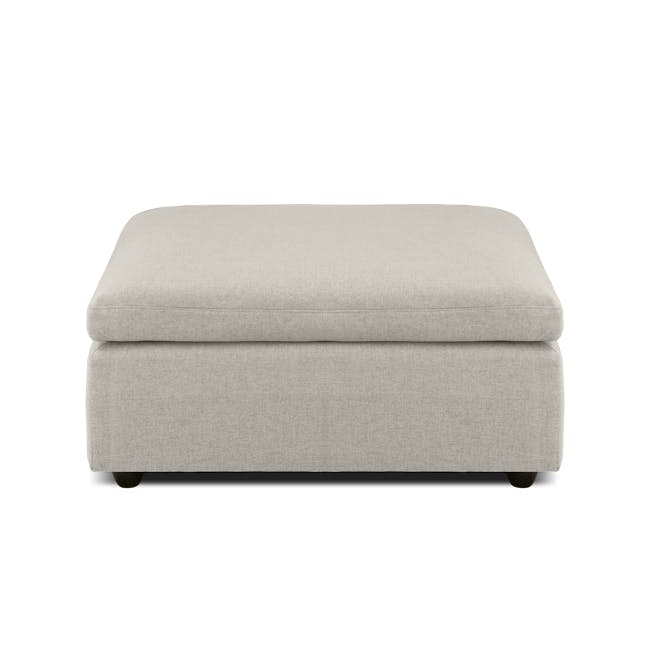 Liam 3 Seater Sofa with Ottoman - Ivory - 18