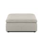 Liam 3 Seater Sofa with Ottoman - Ivory - 18