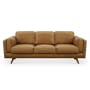 (As-is) Charles 3 Seater Sofa - Russet (Premium Aniline Leather) - 0