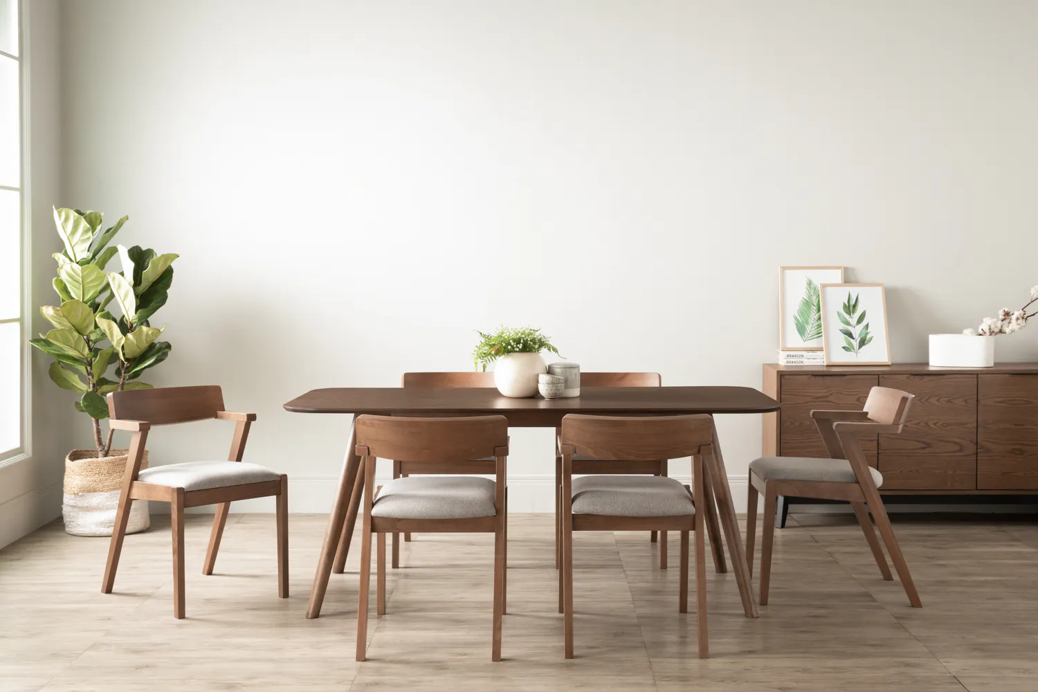 (As-is) Imogen Dining Chair - Cocoa, Dolphin Grey (Fabric) - 3 - 12