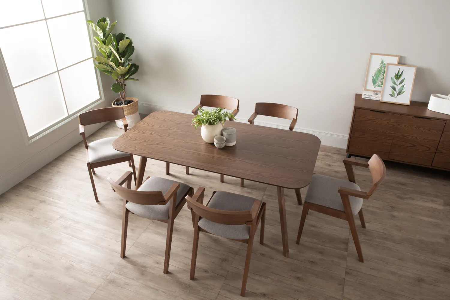 (As-is) Imogen Dining Chair - Cocoa, Dolphin Grey (Fabric) - 3 - 13