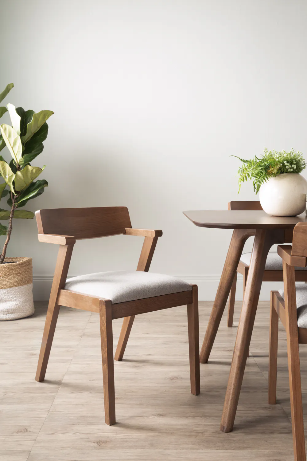 (As-is) Imogen Dining Chair - Cocoa, Dolphin Grey (Fabric) - 3 - 14