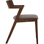 Imogen Dining Chair - Cocoa, Dolphin Grey (Fabric) - 14