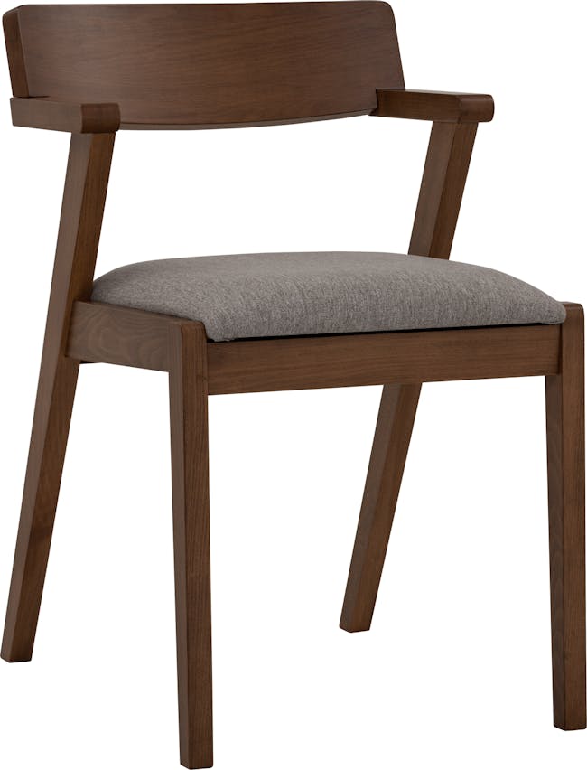 Imogen Dining Chair - Cocoa, Dolphin Grey (Fabric) - 13