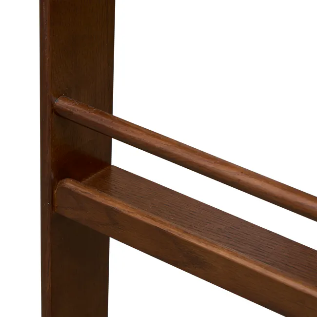 Micel 6 Tier Wall Shelf 0.6m - Walnut - 6