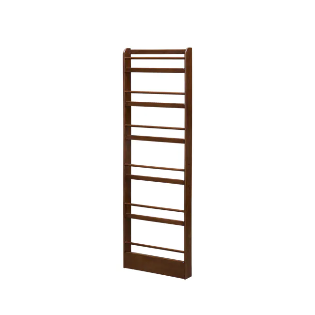 Micel 6 Tier Wall Shelf 0.6m - Walnut - 4