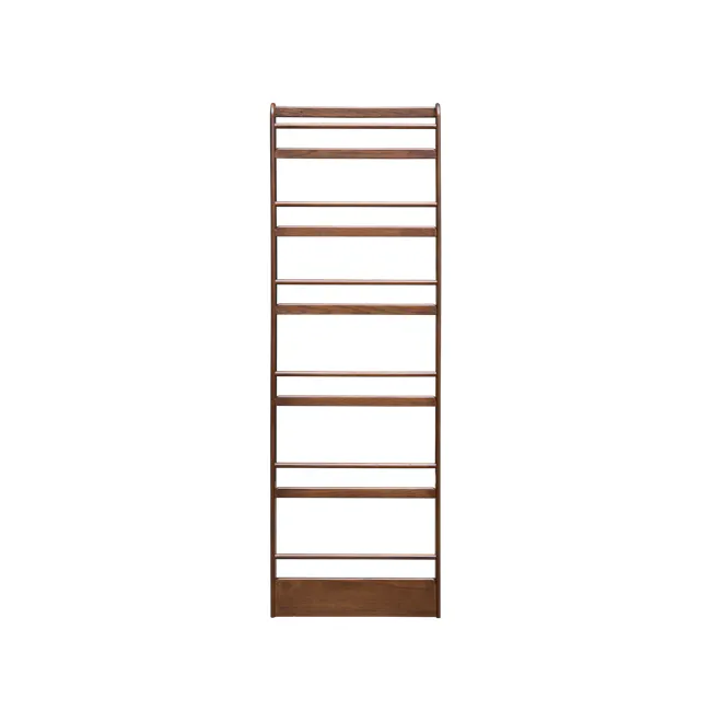 Micel 6 Tier Wall Shelf 0.6m - Walnut - 1