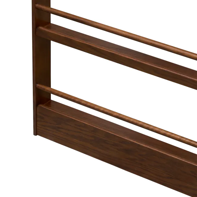 Micel 6 Tier Wall Shelf 0.6m - Walnut - 8