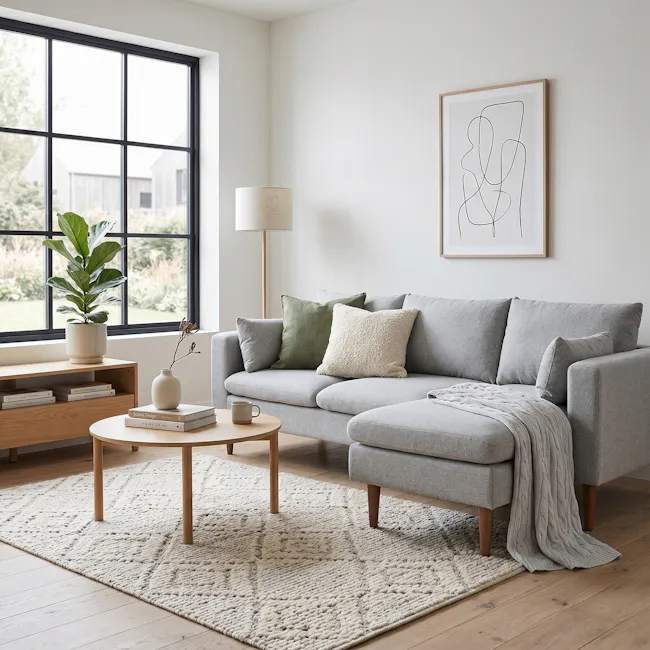 Alicia L-Shaped Sofa - Slate - 2