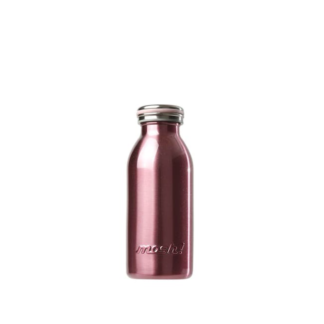 MOSH! Double-walled Stainless Steel Bottle 350ml - Pearl Pink - 0