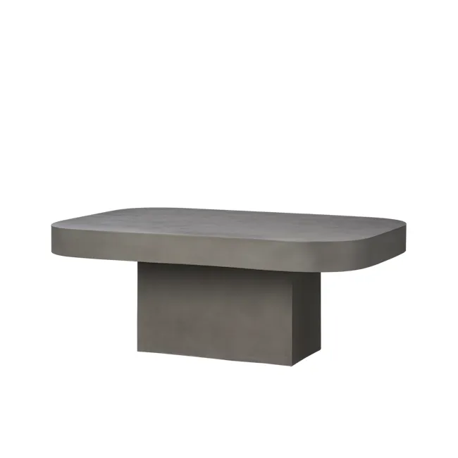 Ryland Concrete Coffee Table 1.2m - 1 - Modern minimalist table, sleek concrete design, abstract art style, contemporary