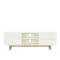 Aalto TV Cabinet 1.6m - White, Natural