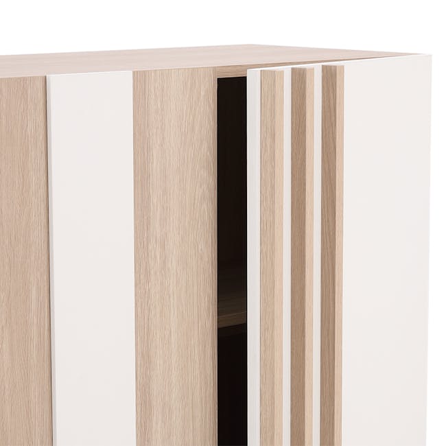 Vana Cabinet 0.8m - Oak, White - 7