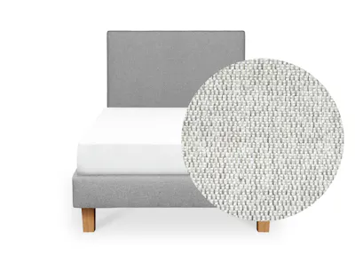 ESSENTIALS Super Single Headboard Divan Bed - Dew (Eco Clean Fabric)