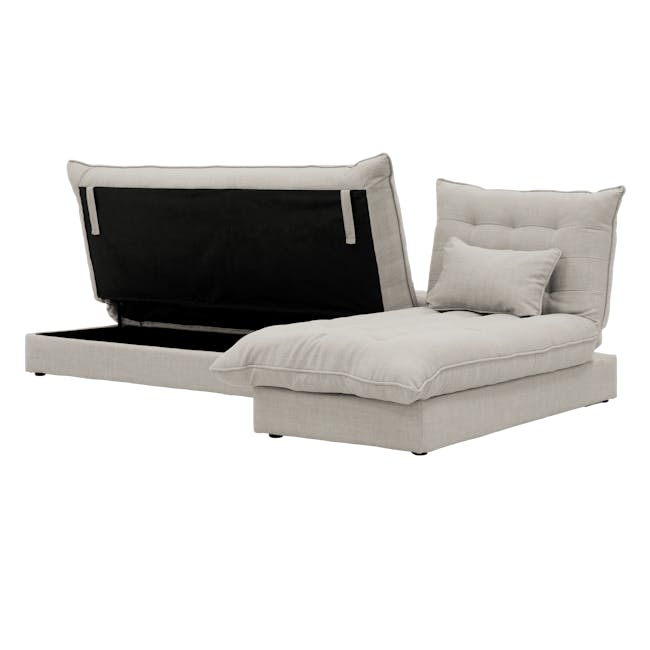 Tessa 3 Seater Storage Sofa Bed - Beige (Eco Clean Fabric) - 23