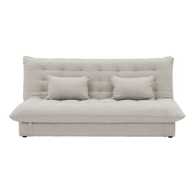 Tessa L-Shaped Sofa Bed - Beige (Eco Clean Fabric) - 14