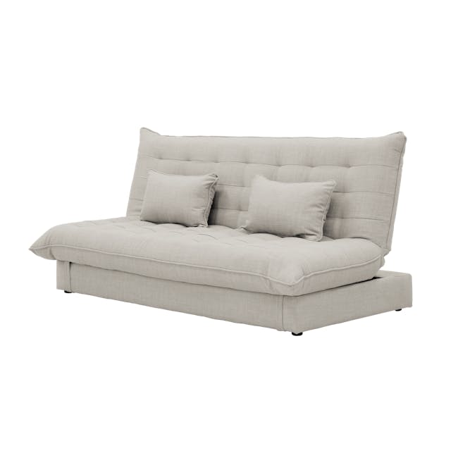 Tessa L-Shaped Sofa Bed - Beige (Eco Clean Fabric) - 20