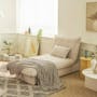 Tessa L-Shaped Sofa Bed - Beige (Eco Clean Fabric) - 7
