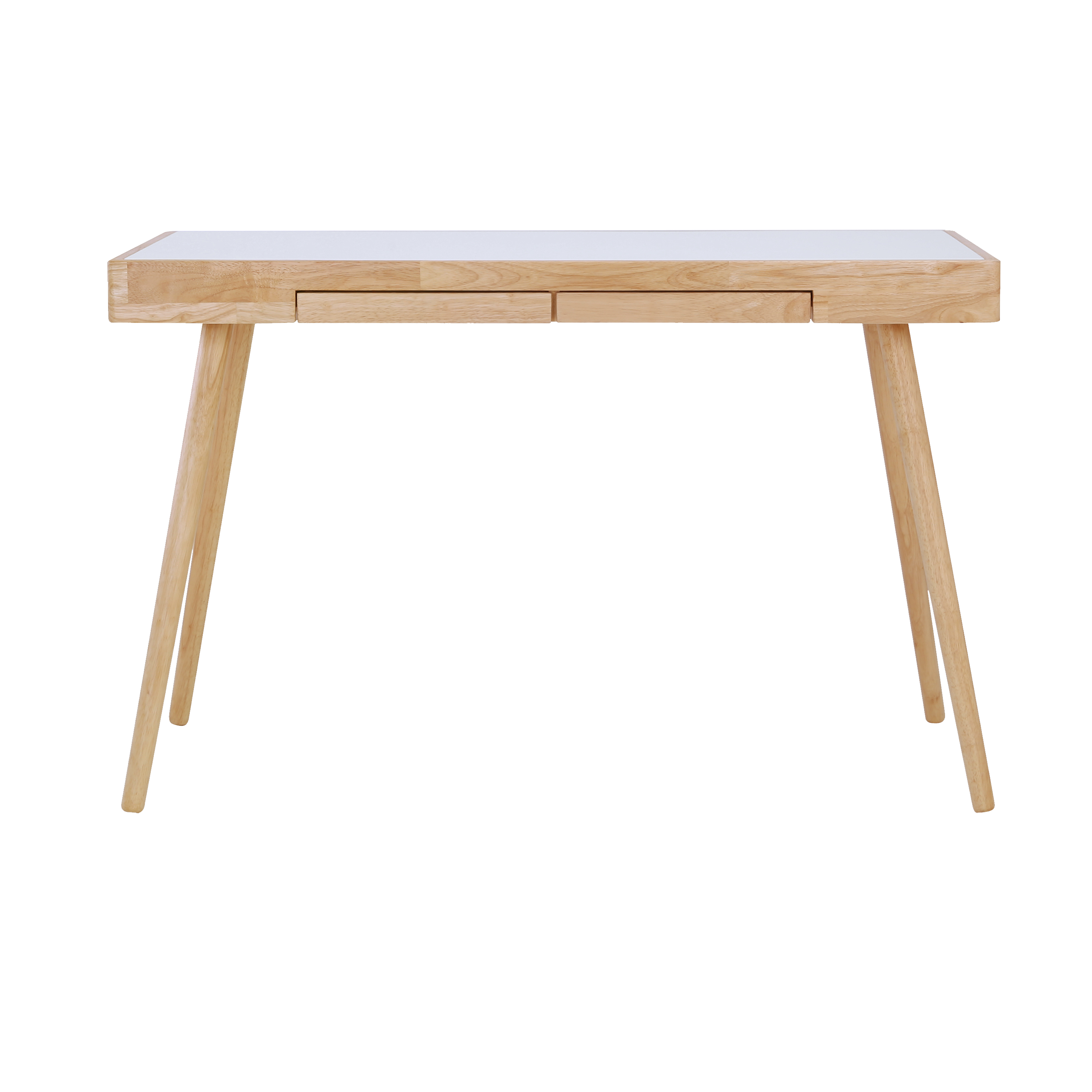 white natural desk