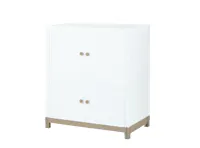 Flo 4-Door Low Storage Cabinet - Snow