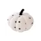 Pumpkin Plush Cushion - White Polka