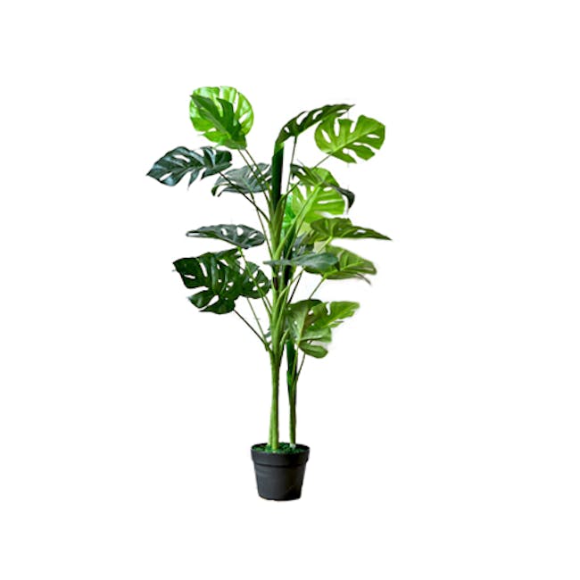 Potted Faux Monstera Tree 108 cm - Large - 0