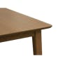 Koa Dining Table 1.5m in Walnut with Koa Bench 1.4m in Walnut and 2 Lana Dining Chairs in Walnut, Elephant Grey - 4