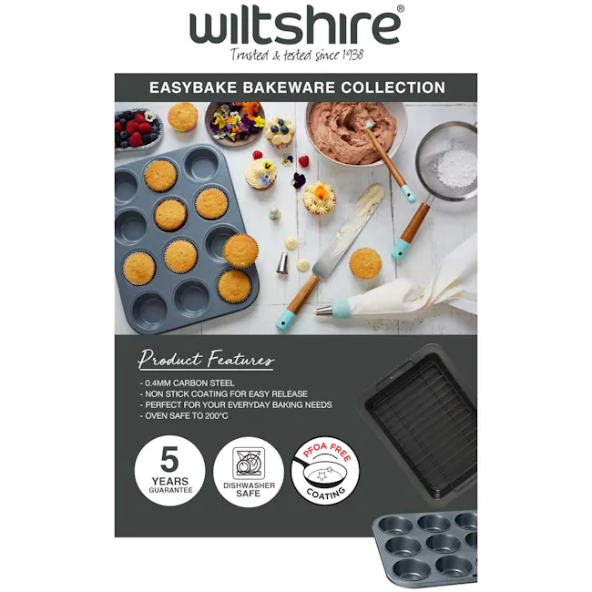 Wiltshire Easybake Springform Pan (3 Sizes) - 6 - EASYBAKE BAKEWARE COLLECTION, Carbon Steel, Non Stick Coating, Oven Safe