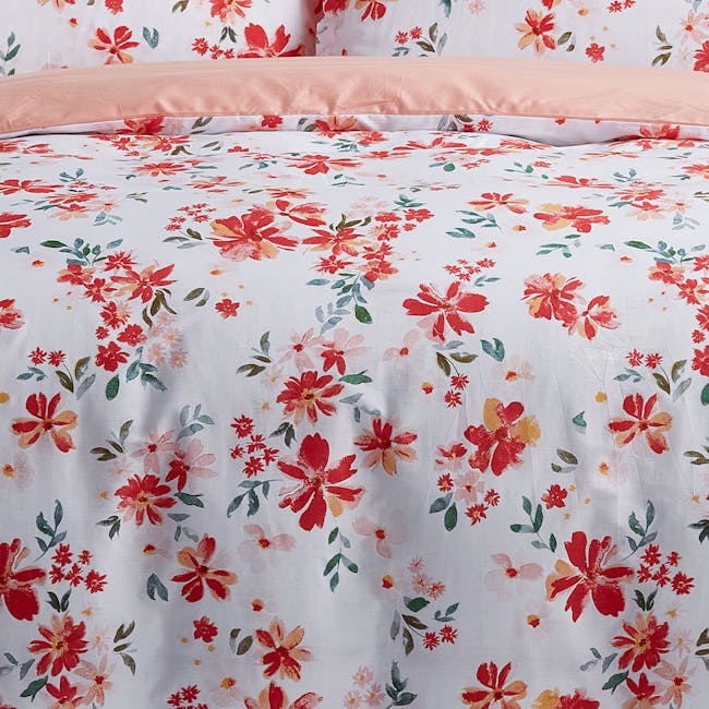 Marie Claire Lumine Full Bedding Set - Hibiscus (2 Sizes) - 1