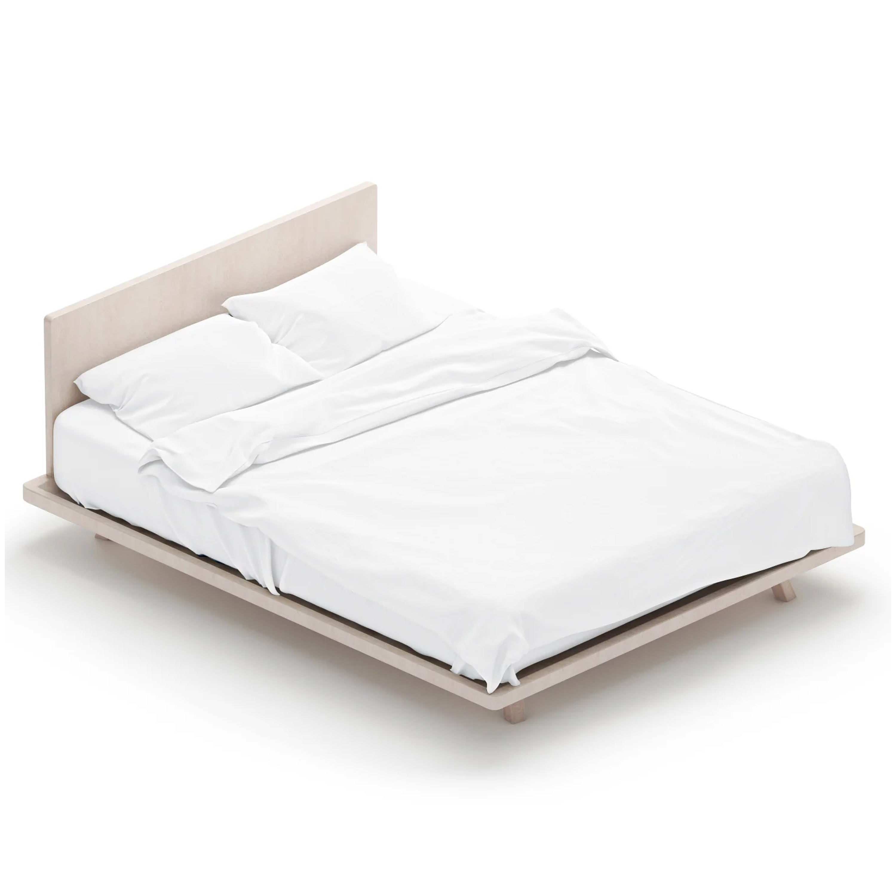 Bedtribe Iced Bamboo Sheets Complete Set - White - Single