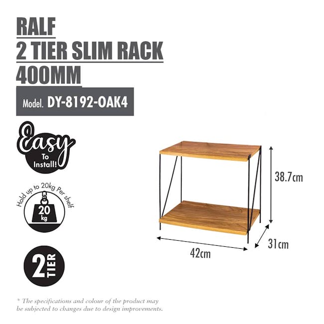 HOUZE RALF 2 Tier Slim Rack (3 Sizes) - 4