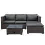 (As-is) Chelsea L-Shaped Outdoor Storage Sofa Set - Grey - Left Facing Chaise Lounge - 0