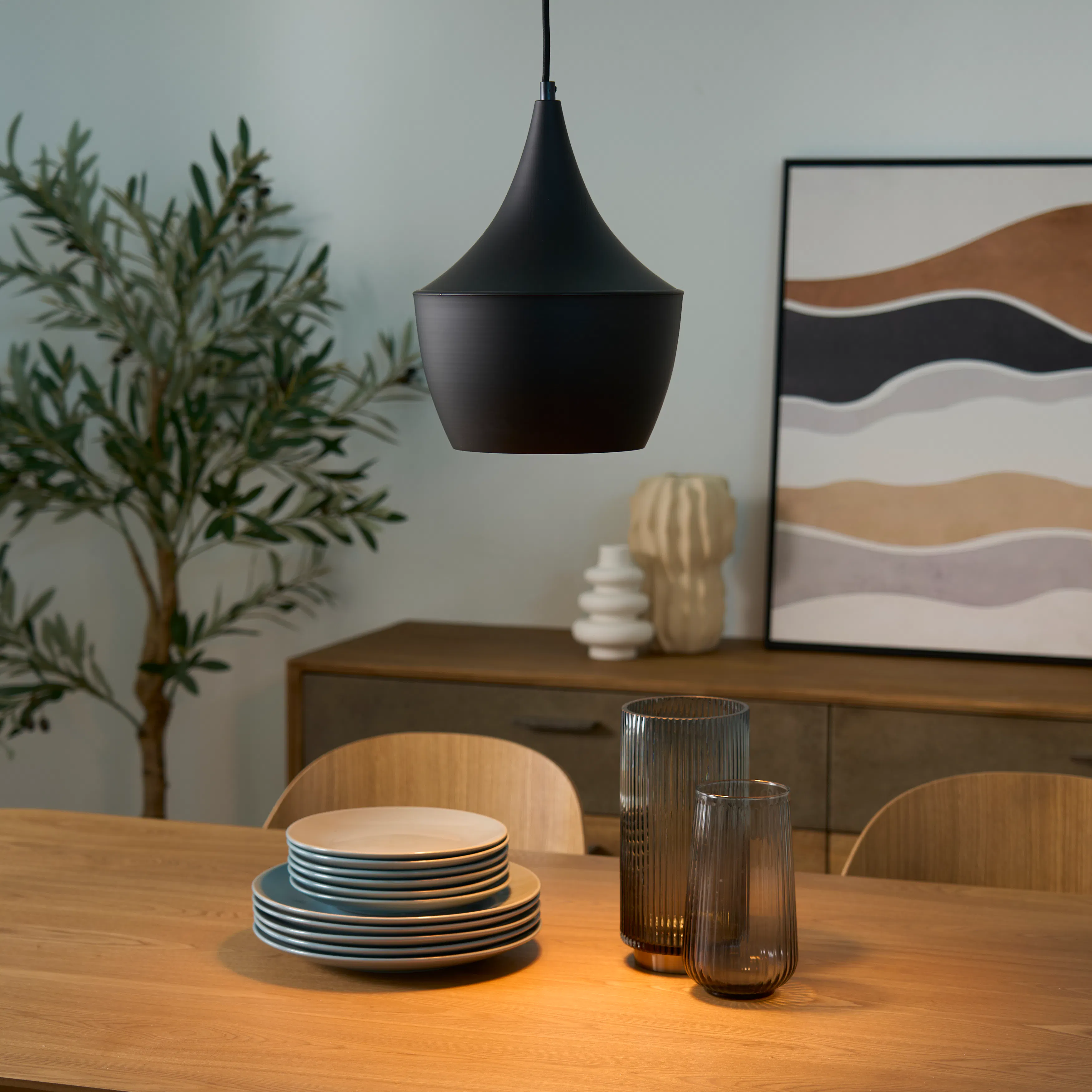 Sven Bell Pendant Lamp - Black - 11