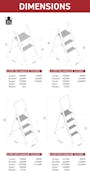 Rene Hashigo Ultra Slim 4 Step Stool with Handle - Silver - 3