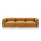 Lambert 3 Seater Sofa - Tan (Genuine Cowhide) - 0