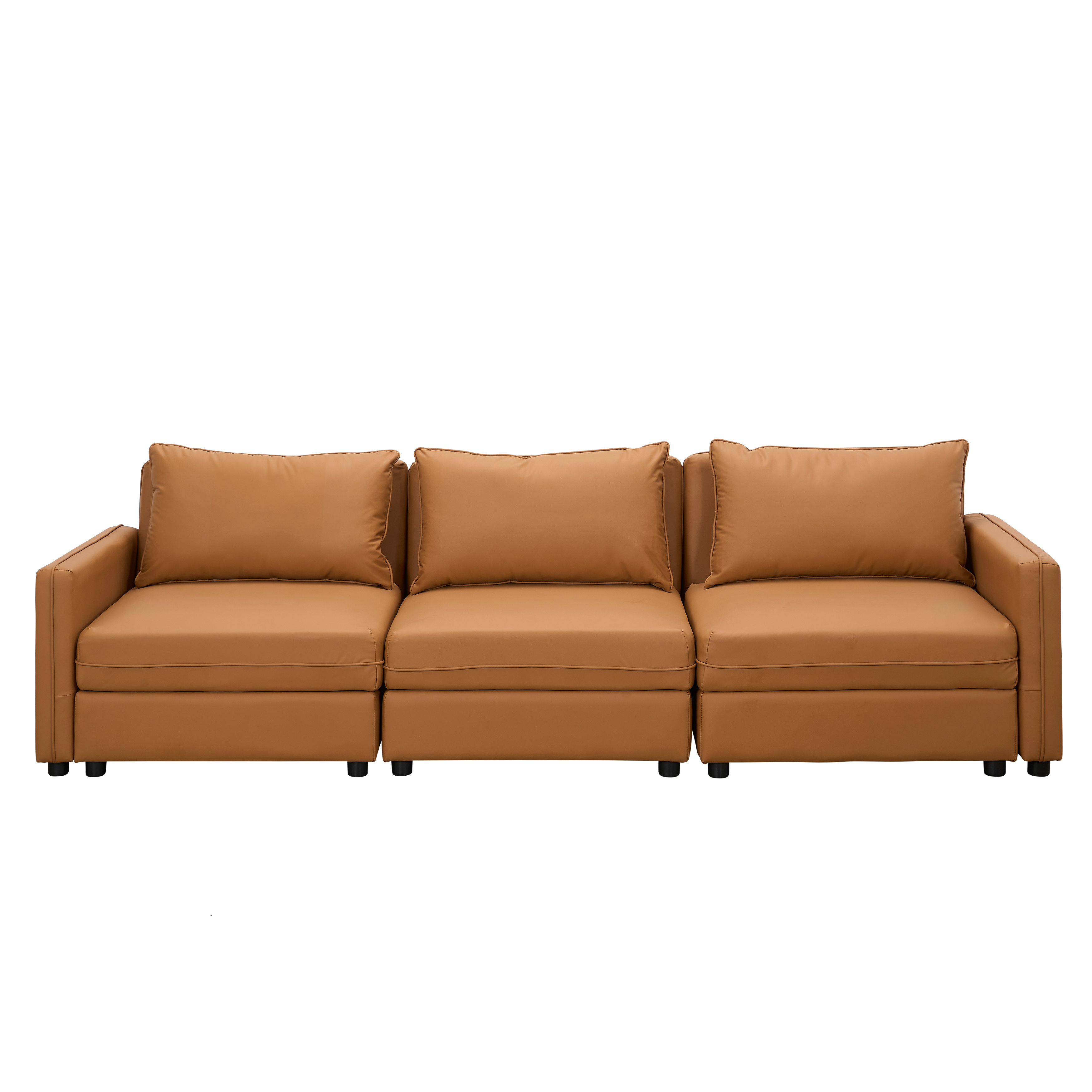 Cameron 4 Seater Storage Sofa - Tan (Pet Friendly)