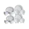 Syracuse Maple 16-Piece Ceramic Dinnerware Set - Summer Blue