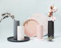 Nordic Matte Vase Small Straight Cylinder - Dusty Pink - 1