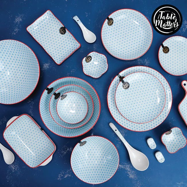 Table Matters Starry Blue Coupe Plate - 2