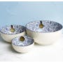 Table Matters Floral Blue Bowl (3 Sizes) - 1