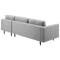 Nolan L-Shaped Sofa - Slate (Smaller Size - W257) - 4