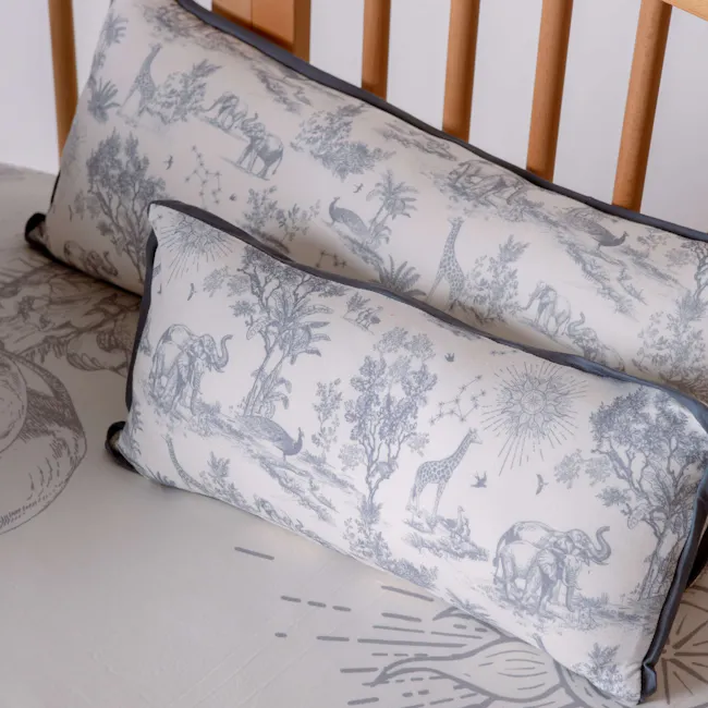 House of Holly Luxe Cloud Pillow - Savanna Toile Midnight Blue (3 sizes) - 4