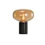 Marvy Marble Table Lamp - Black, Amber - 0