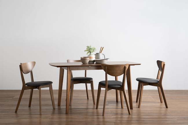 Acker Dining Table 1.5m with Harold Bench 1m and 2 Harold Dining Chair in Seal - 16