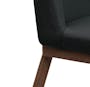 Kate Dining Chair - Walnut, Black - 4