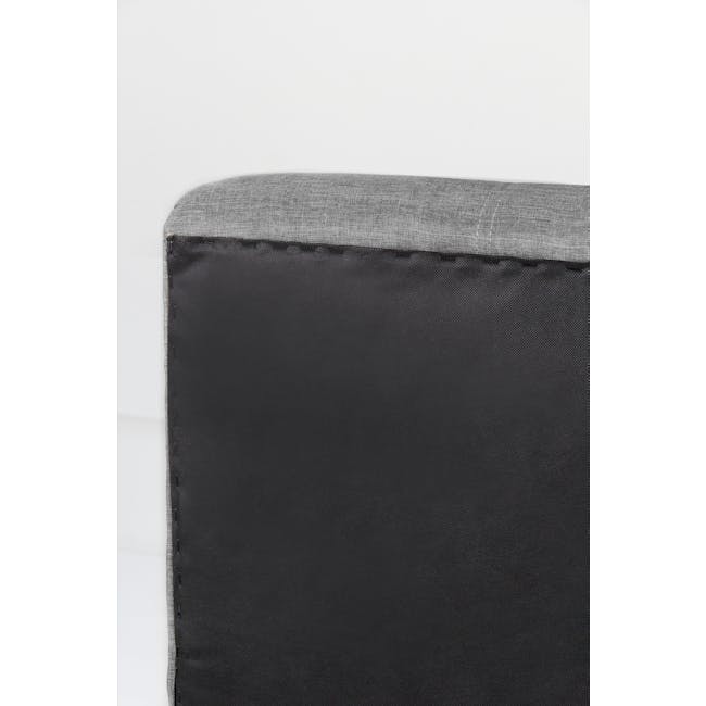 ESSENTIALS King Headboard Storage Bed - Grey (Fabric) - 7