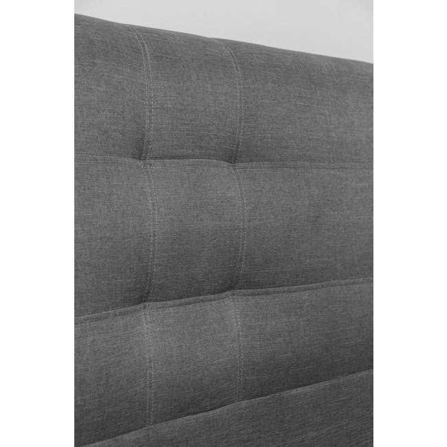 ESSENTIALS Single Headboard Storage Bed - Grey (Fabric) - 6