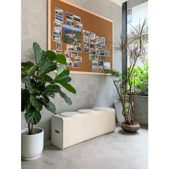 Athena 3 Seater Foldable Bench 1.5m - White - 18