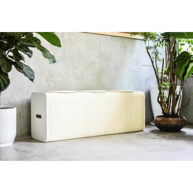 Athena 3 Seater Foldable Bench 1.5m - White - 10
