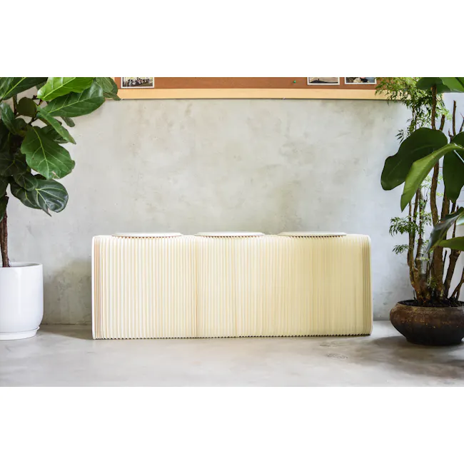 Athena 3 Seater Foldable Bench 1.5m - White - 14